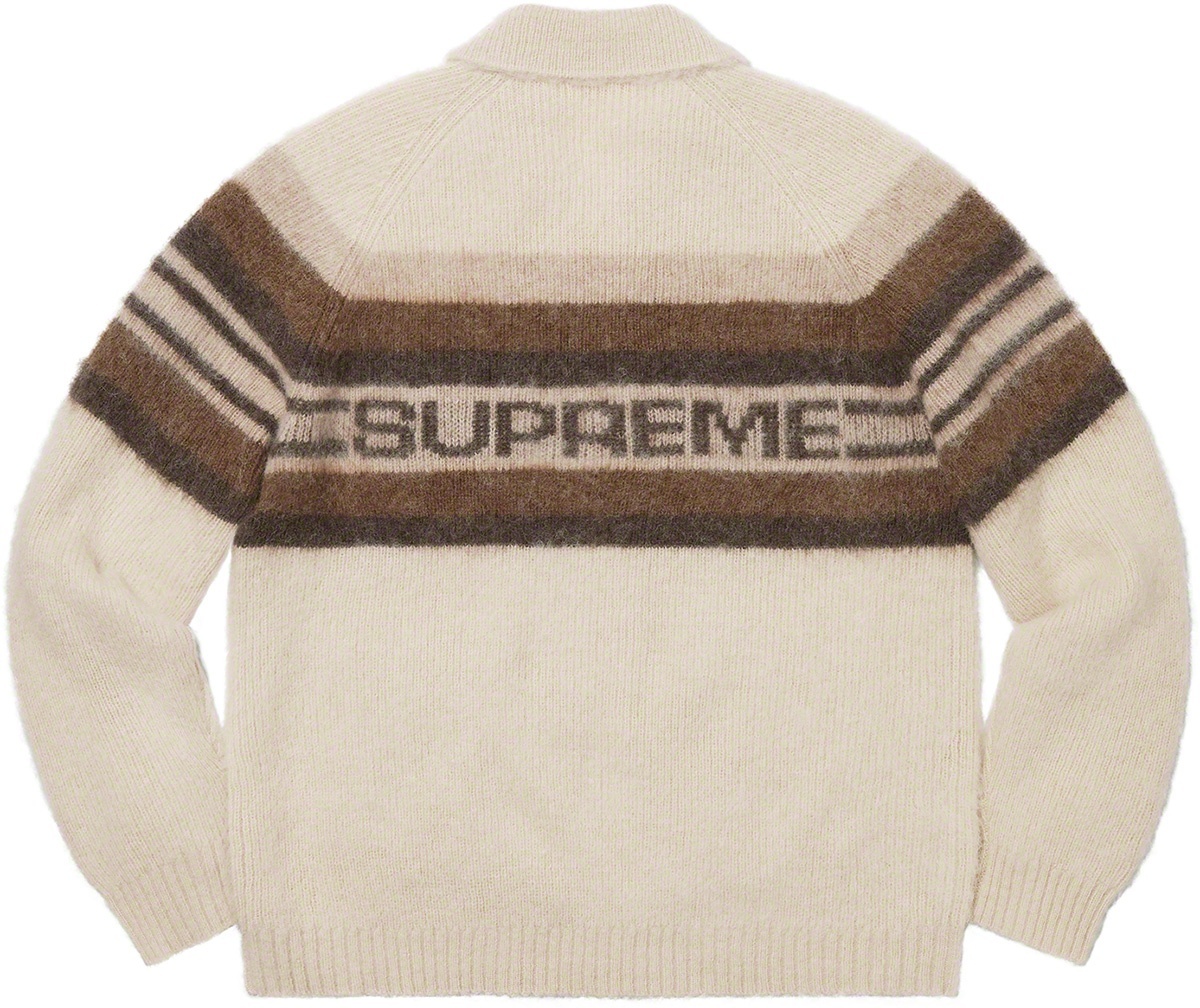 Brushed Wool Zip Up Sweater view 3